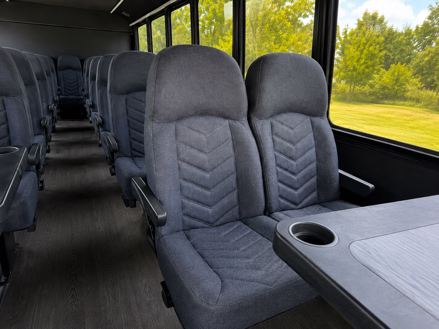 paterson 18 passenger minibus interior