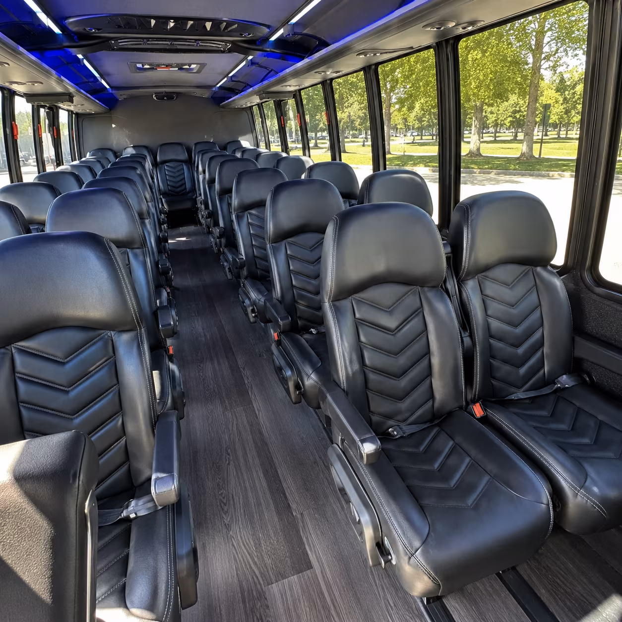 paterson 25 passenger minibus interior