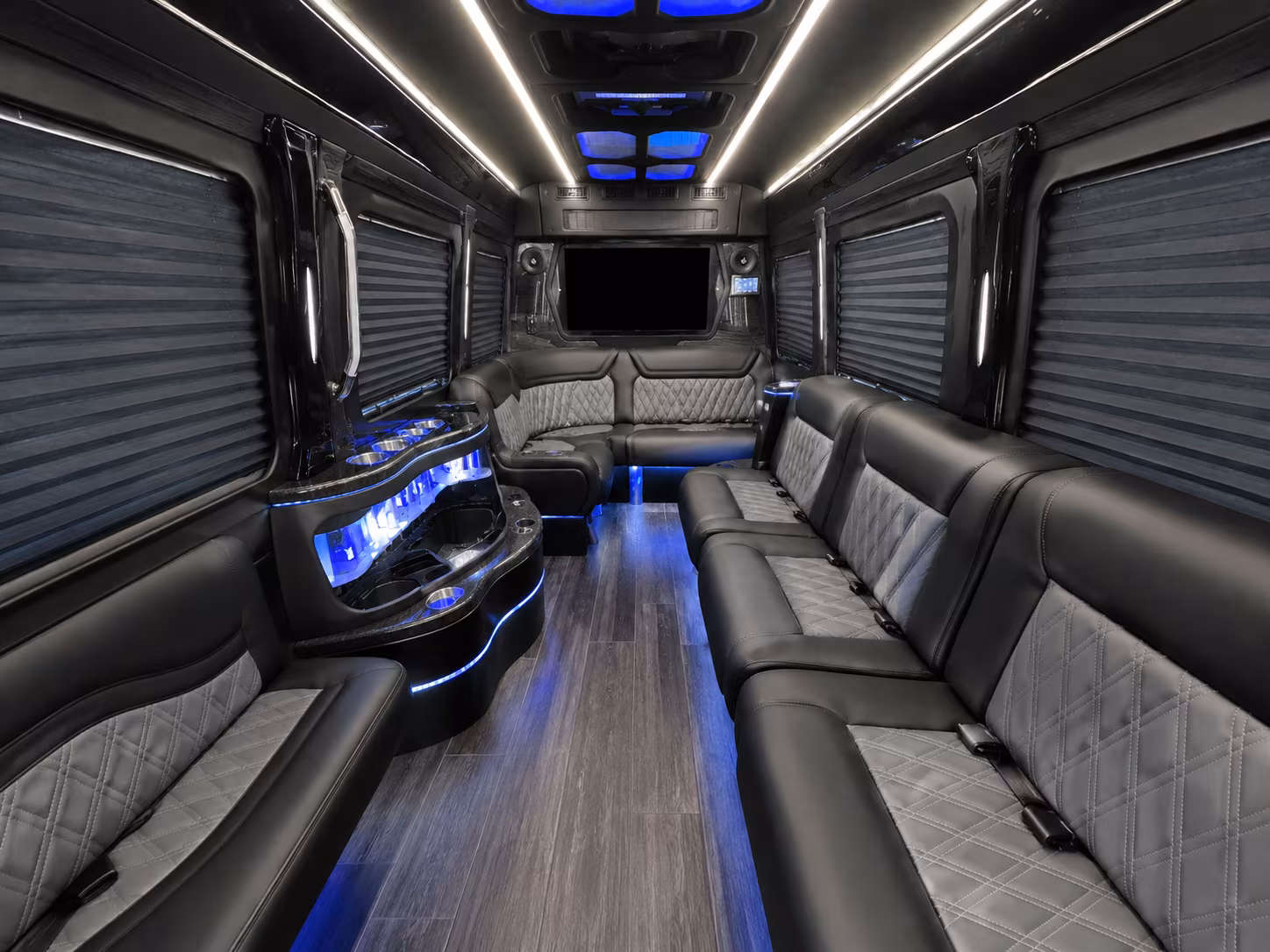 paterson 50 passenger party bus interior