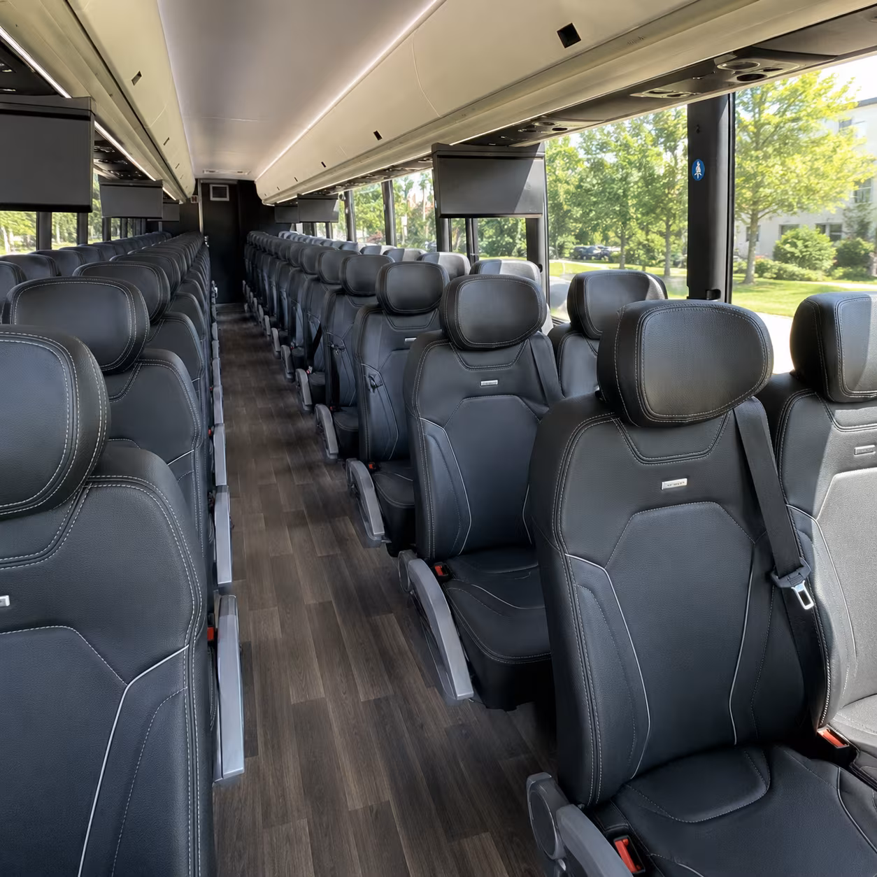 paterson 56 passenger charter bus interior