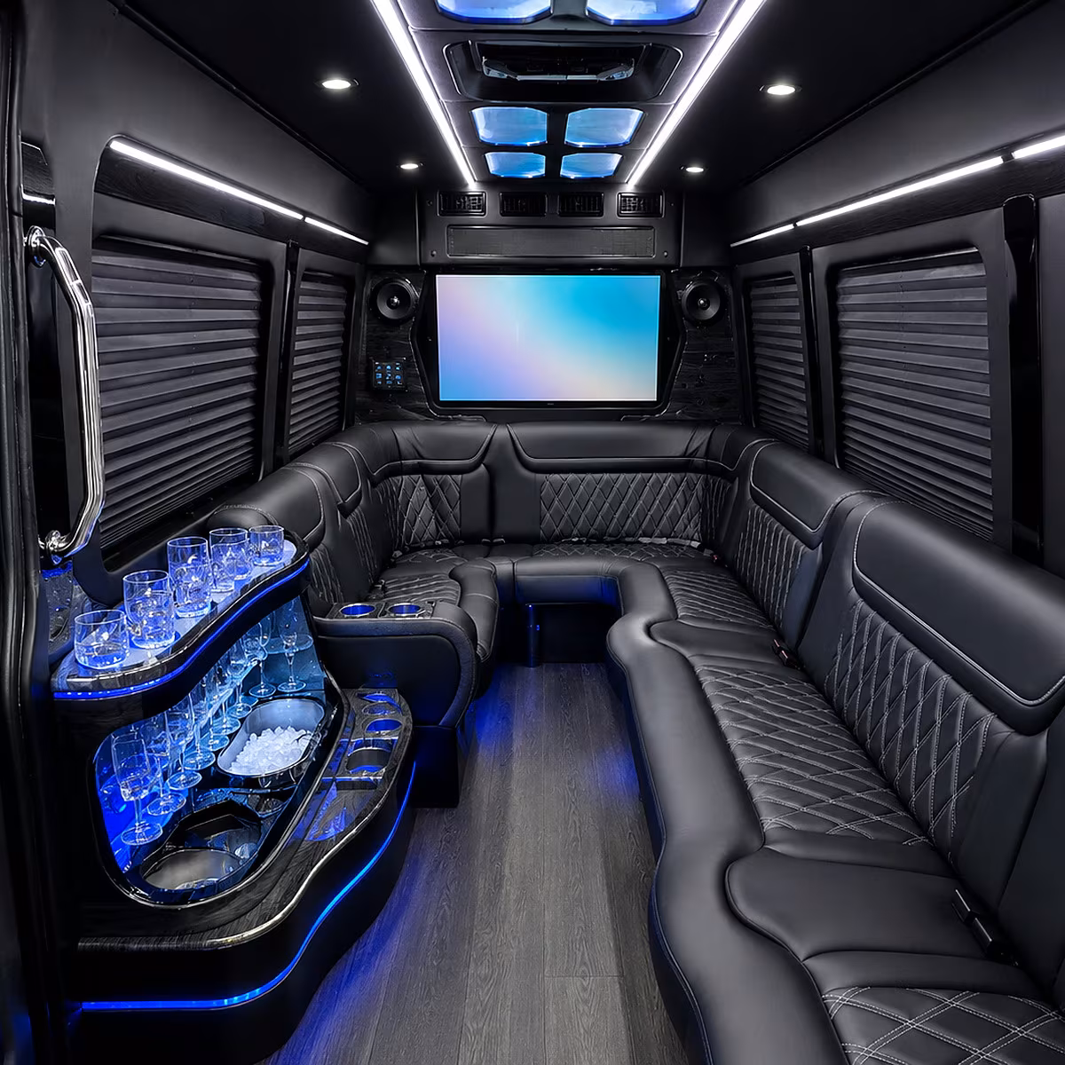 paterson party bus interior